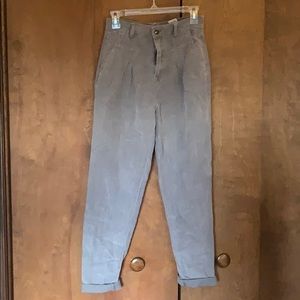 Grey Corduroy Mom Jeans